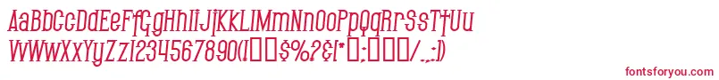 Шрифт SF Gothican Bold Italic – красные шрифты