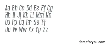 SF Gothican Bold Italic -fontin tarkastelu