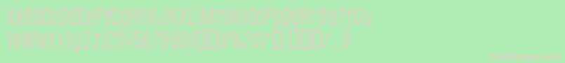 SF Gothican Italic Font – Pink Fonts on Green Background