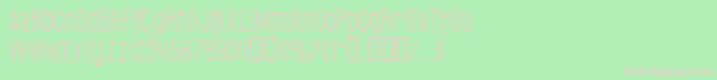 SF Gothican Font – Pink Fonts on Green Background