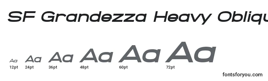 SF Grandezza Heavy Oblique Font Sizes