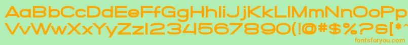 SF Grandezza Heavy Font – Orange Fonts on Green Background