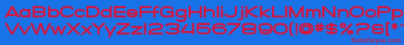 SF Grandezza Heavy Font – Red Fonts on Blue Background