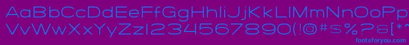SF Grandezza Lightフォントについての詳細 フォントSF Grandezza Light – 紫色の背景に青い文字