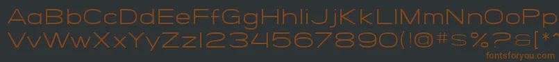 SF Grandezza Light-fontti – ruskeat fontit mustalla taustalla