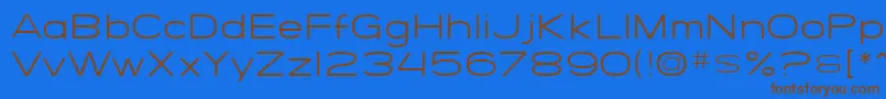 SF Grandezza Light Font – Brown Fonts on Blue Background