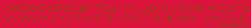 SF Grandezza Light Font – Brown Fonts on Red Background