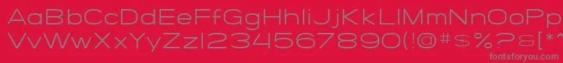 Шрифт SF Grandezza Light – серые шрифты на красном фоне