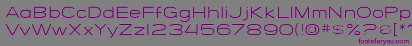 SF Grandezza Light-fontti – violetit fontit harmaalla taustalla