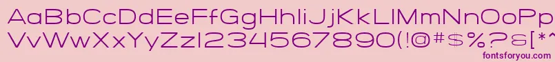Fonte SF Grandezza Light – fontes roxas em um fundo rosa