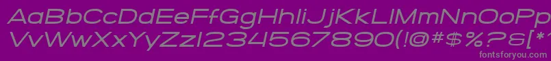 SF Grandezza Medium Oblique Font – Gray Fonts on Purple Background