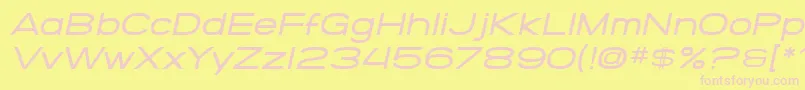 En savoir plus sur la police SF Grandezza Medium Oblique Police SF Grandezza Medium Oblique – polices roses sur fond jaune