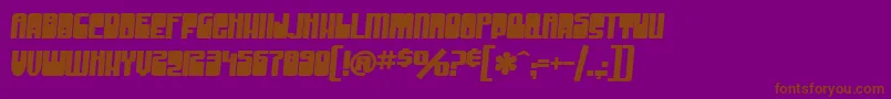 Шрифт SF Groove Machine Bold – коричневые шрифты на фиолетовом фоне