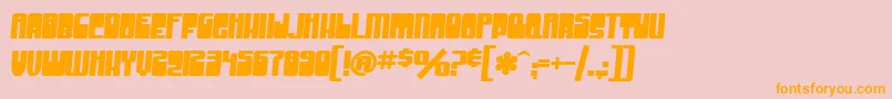 SF Groove Machine Bold Font – Orange Fonts on Pink Background