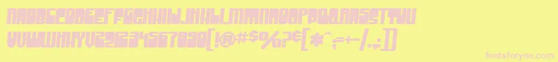 Saiba mais sobre a fonte SF Groove Machine Bold Fonte SF Groove Machine Bold – fontes rosa em um fundo amarelo