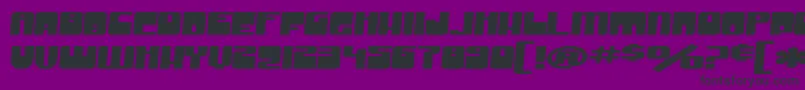 SF Groove Machine Extended Bold Font – Black Fonts on Purple Background