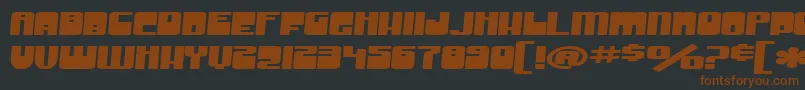 SF Groove Machine Extended Bold Font – Brown Fonts on Black Background