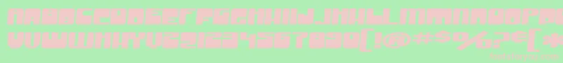 SF Groove Machine Extended Bold Font – Pink Fonts on Green Background