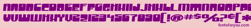 SF Groove Machine Extended Bold Font – Purple Fonts on Pink Background