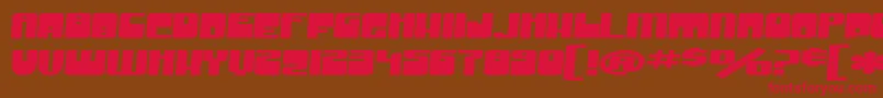 SF Groove Machine Extended Bold Font – Red Fonts on Brown Background