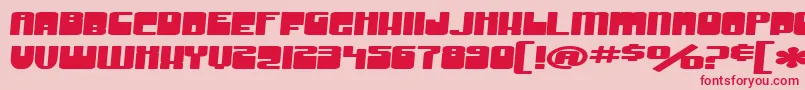 SF Groove Machine Extended Bold Font – Red Fonts on Pink Background