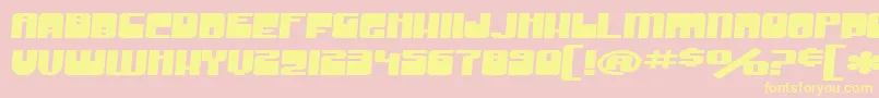 SF Groove Machine Extended Bold Font – Yellow Fonts on Pink Background