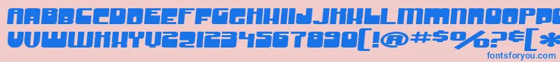 SF Groove Machine Extended Font – Blue Fonts on Pink Background