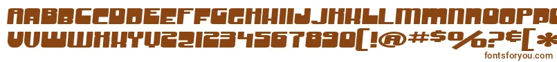 Шрифт SF Groove Machine Extended – коричневые шрифты на белом фоне