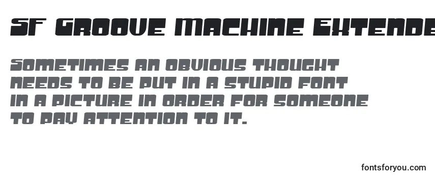 Review of the SF Groove Machine Extended Font