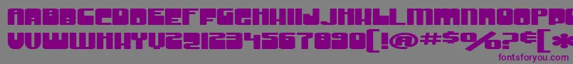 SF Groove Machine ExtUpright Bold Font – Purple Fonts on Gray Background