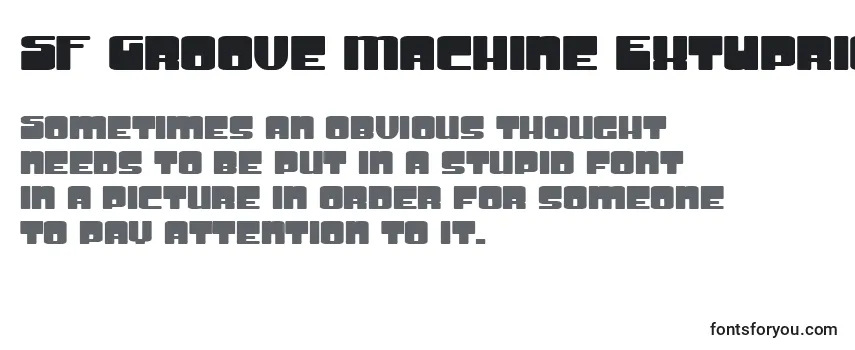 SF Groove Machine ExtUpright Bold Font