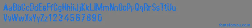 CrustypeClean Font – Blue Fonts on Gray Background