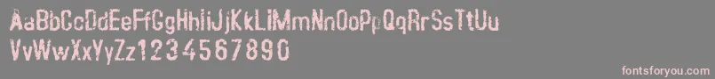 CrustypeClean Font – Pink Fonts on Gray Background