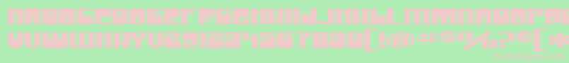 SF Groove Machine ExtUpright Font – Pink Fonts on Green Background