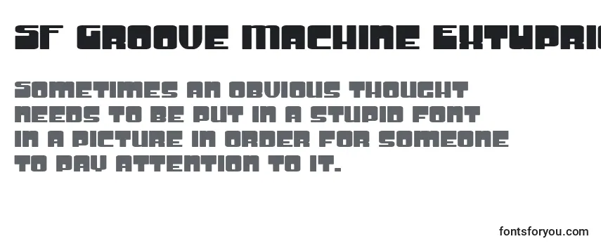 SF Groove Machine ExtUpright Font