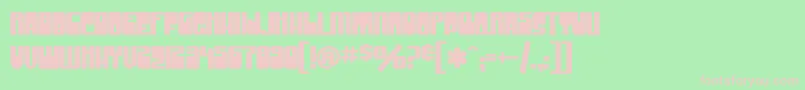 SF Groove Machine Upright Bold Font – Pink Fonts on Green Background