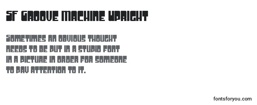 Przegląd czcionki SF Groove Machine Upright