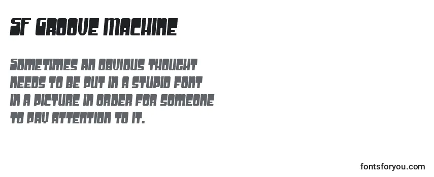 Обзор шрифта SF Groove Machine