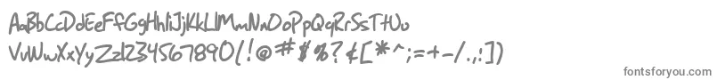 Czcionka SF Grunge Sans Bold – szare czcionki