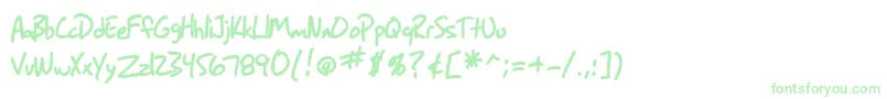 SF Grunge Sans Bold-Schriftart – Grüne Schriften