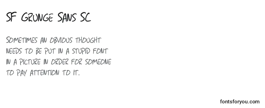 SF Grunge Sans SC-fontti