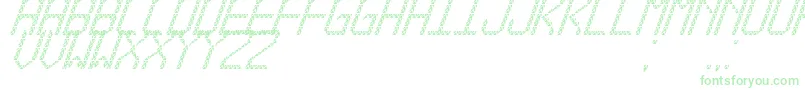 fuente TriangledTfbCursive – Fuentes Verdes Sobre Fondo Blanco