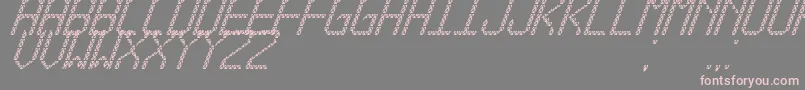 fuente TriangledTfbCursive – Fuentes Rosadas Sobre Fondo Gris
