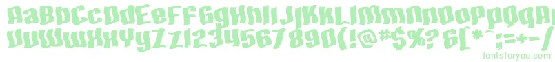 SF Hallucination Extreme Font – Green Fonts