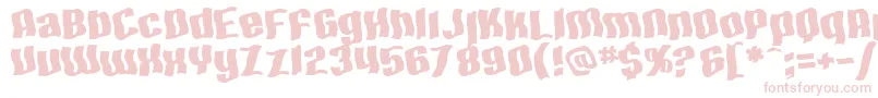SF Hallucination Extreme Font – Pink Fonts on White Background