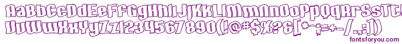 SF Hallucination Outline Font – Purple Fonts
