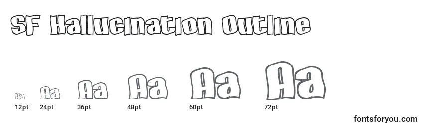 SF Hallucination Outline Font Sizes