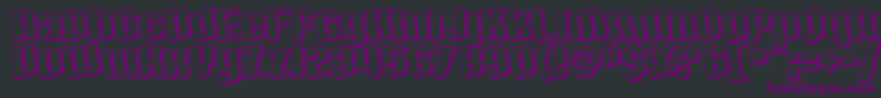 SF Hallucination Shadow Font – Purple Fonts on Black Background