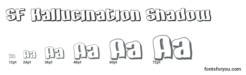 SF Hallucination Shadow Font Sizes
