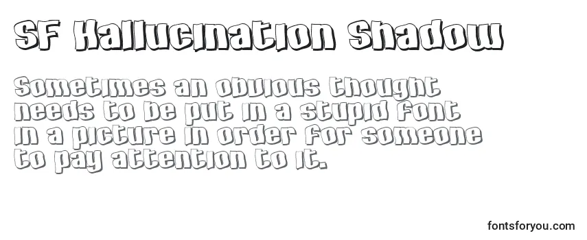 Schriftart SF Hallucination Shadow